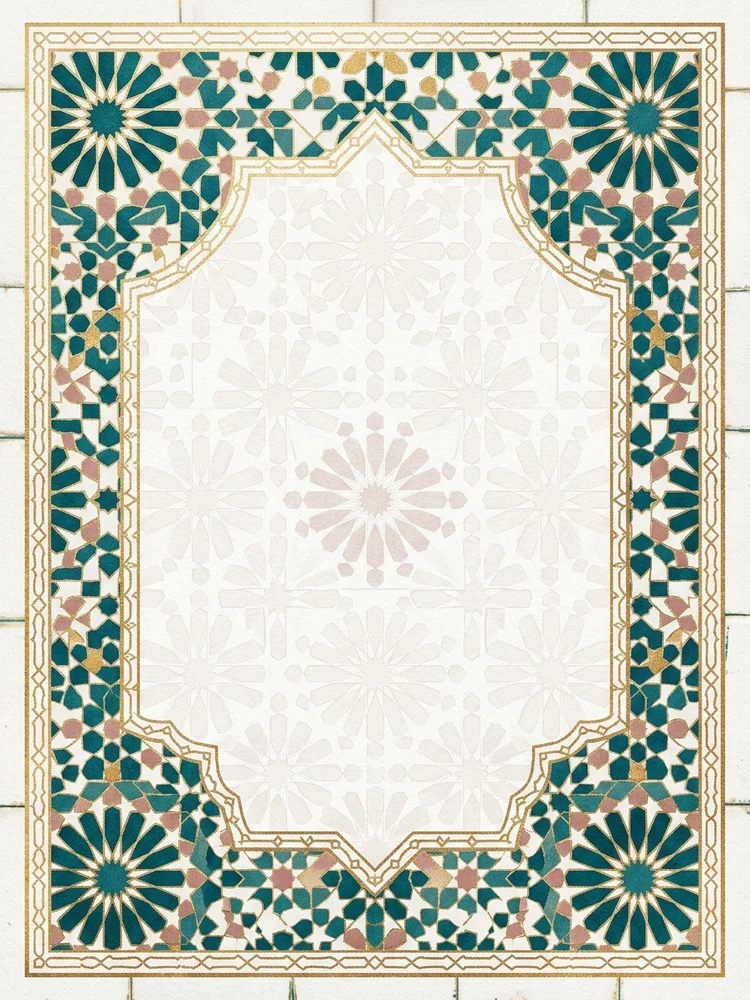 Moroccan Tile — a free wedding invitation template on InviteDrop