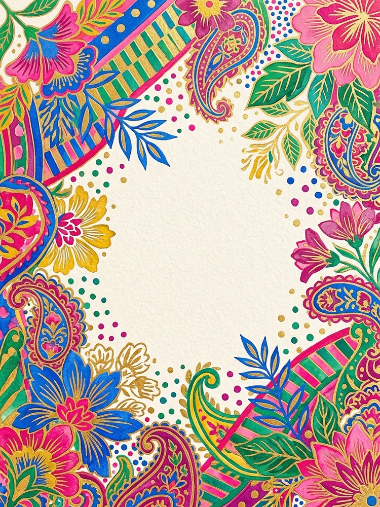 Maximalist Bloom — a free wedding invitation template on InviteDrop