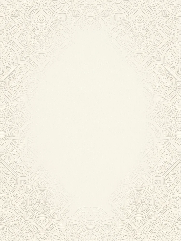 Cream Damask — a free wedding invitation template on InviteDrop