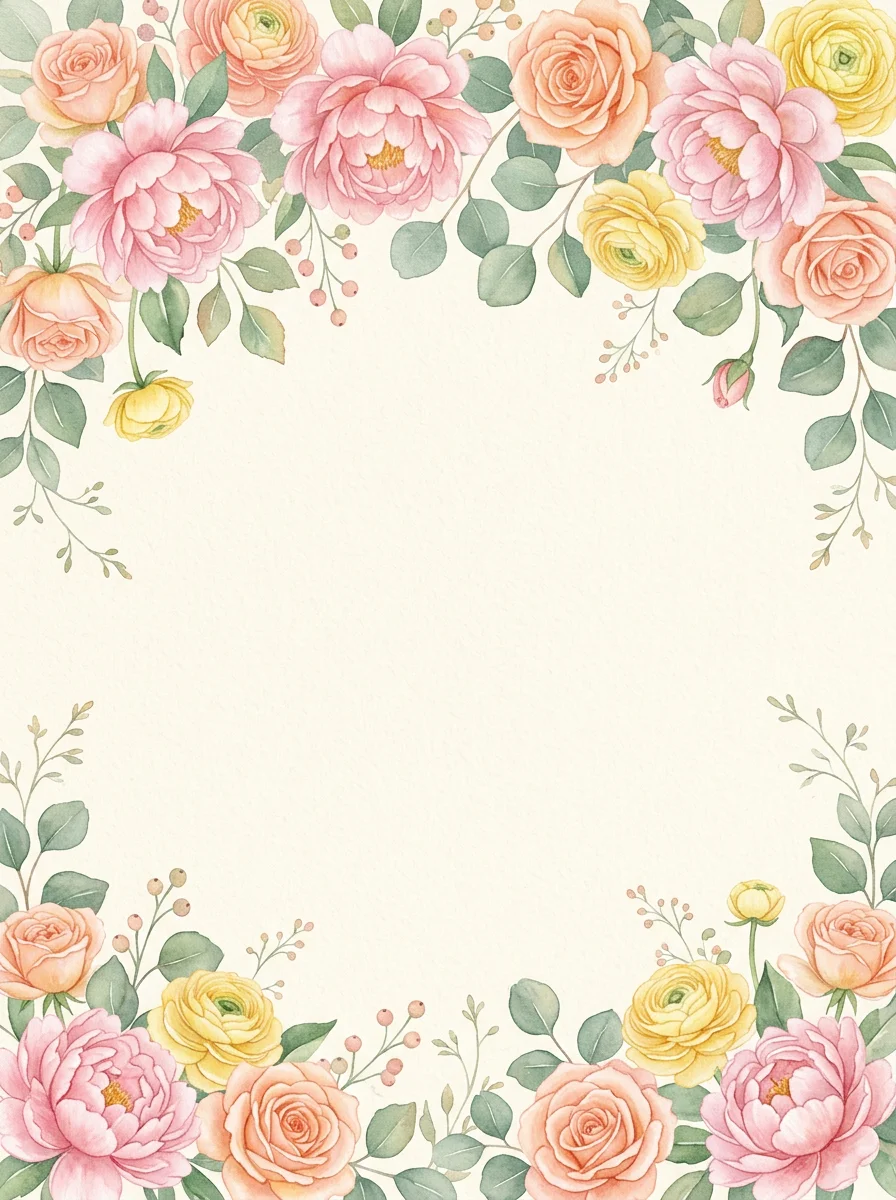 Brunch Floral rehearsal dinner invitation template