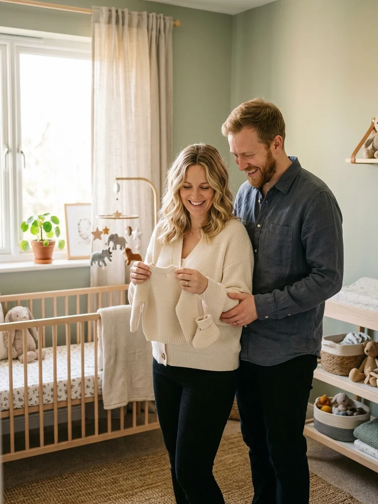 Top Script — a free baby shower invitation template on InviteDrop