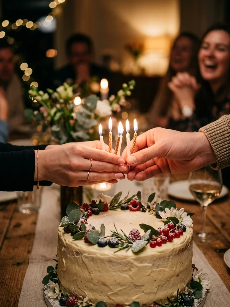Left Stack Birthday — a free birthday invitation template on InviteDrop