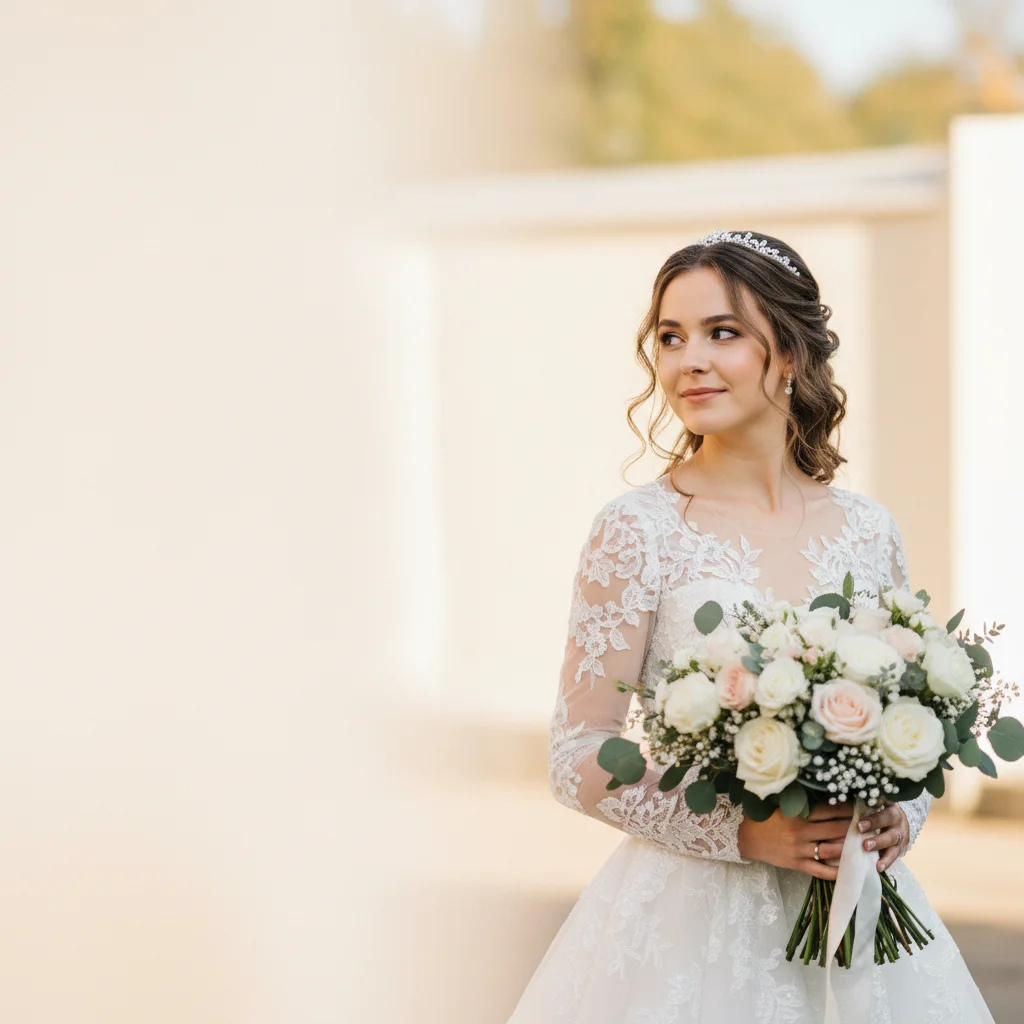 Left Align — a free wedding invitation template on InviteDrop