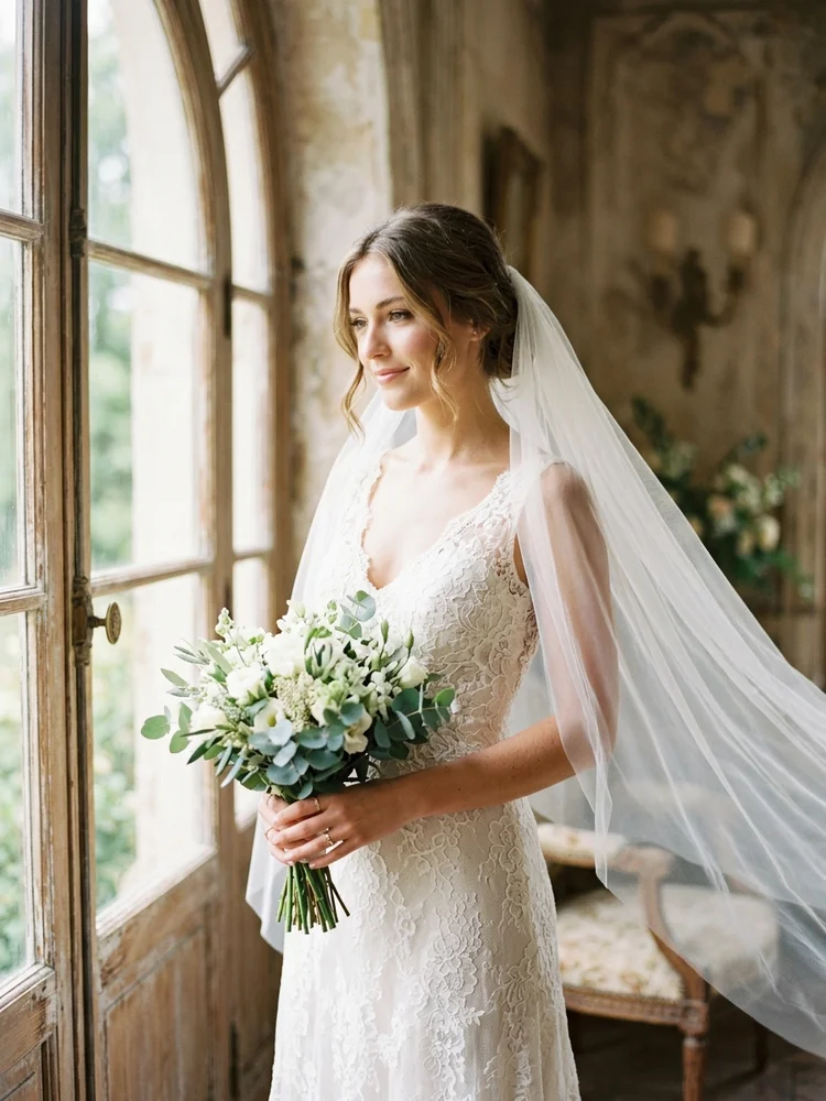 Left Elegant — a free wedding invitation template on InviteDrop