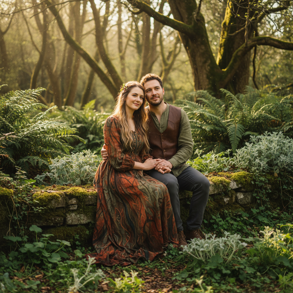 Sunset Vignette — a free wedding invitation template on InviteDrop